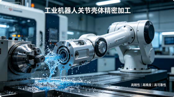 工业机器人关节壳体铝合金高精密CNC加工｜结构功能与工艺解析