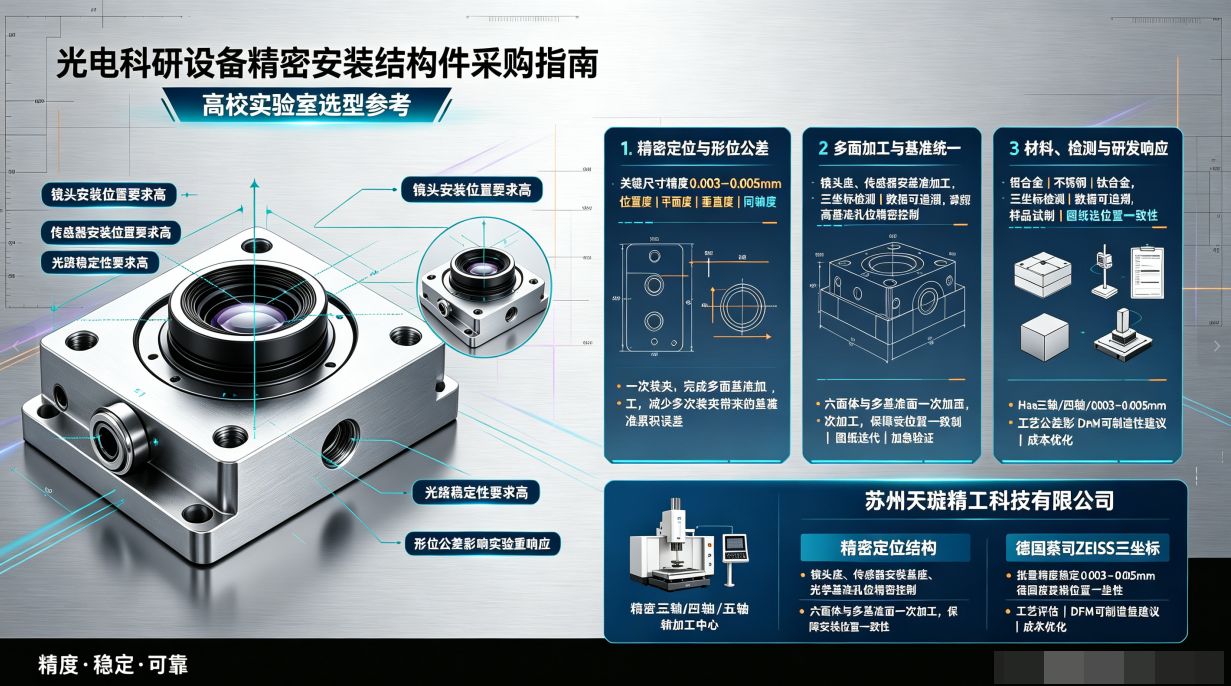 高校光电科研设备精密安装结构件加工采购指南：精准匹配，助力科研突破