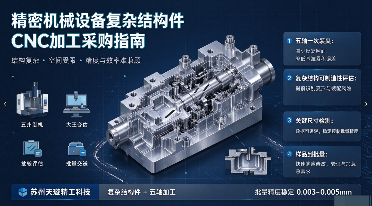 精密机械设备内部结构件采购指南｜复杂结构件 CNC 加工怎么选，搞定空间受限、精度和效率难平衡的难题