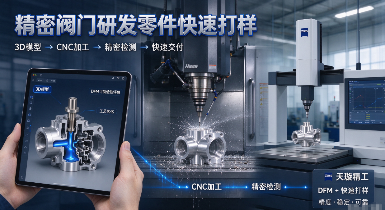 精密阀门研发零件快速打样采购指南